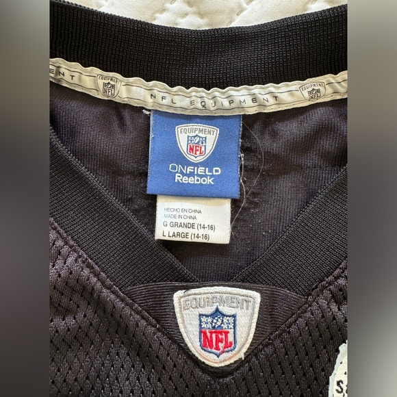 Reebok Onfield Pittsburgh Steelers Ben Roethlisberger NFL Jersey Youth Unisex L - Picture 10 of 13